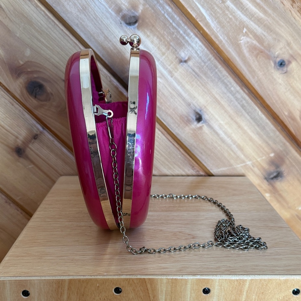 Pink Round Clutch Bag - Picture 3 of 9